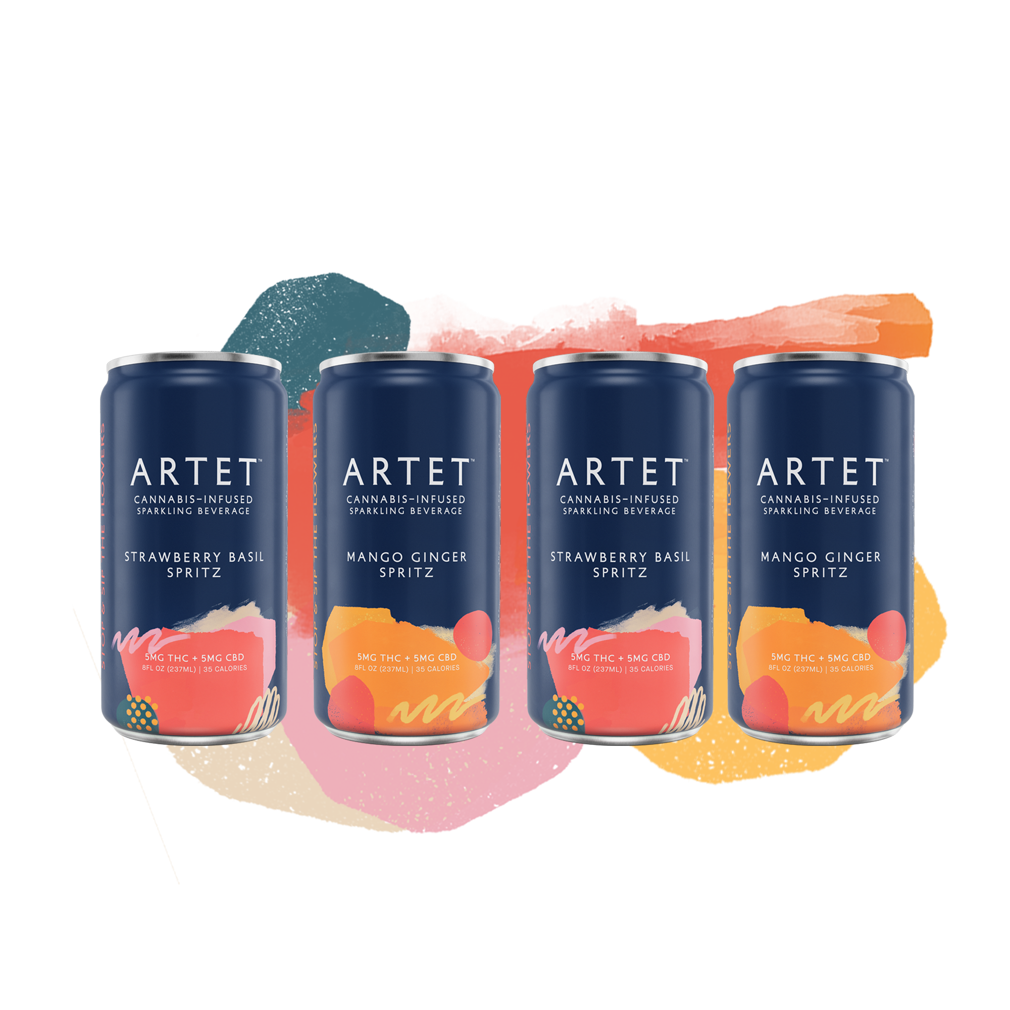 Fabulous Art DMART-21 4パックセット Picnic Pack: 24 THC Spritzes for Sunshine Sipping | Artet