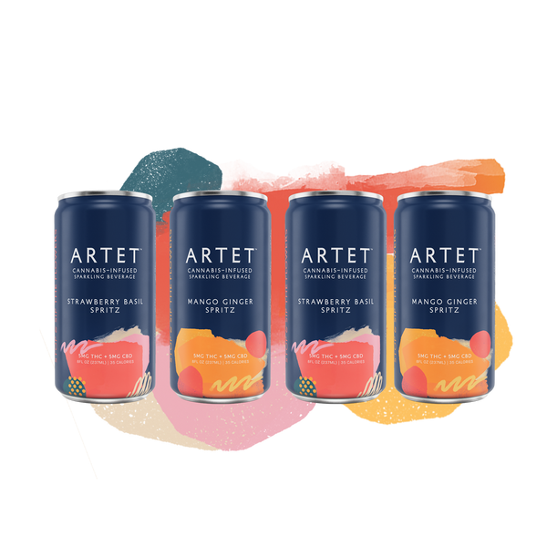 Picnic Pack: 24 THC Spritzes for Sunshine Sipping | Artet