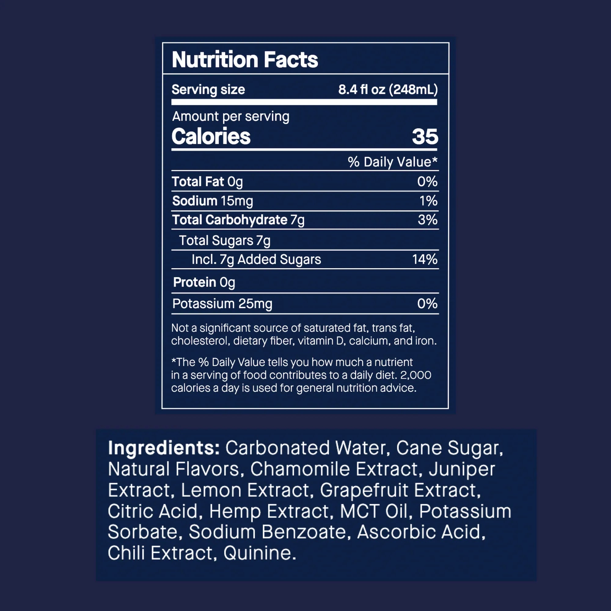 Chamomile Lemon Spritz label