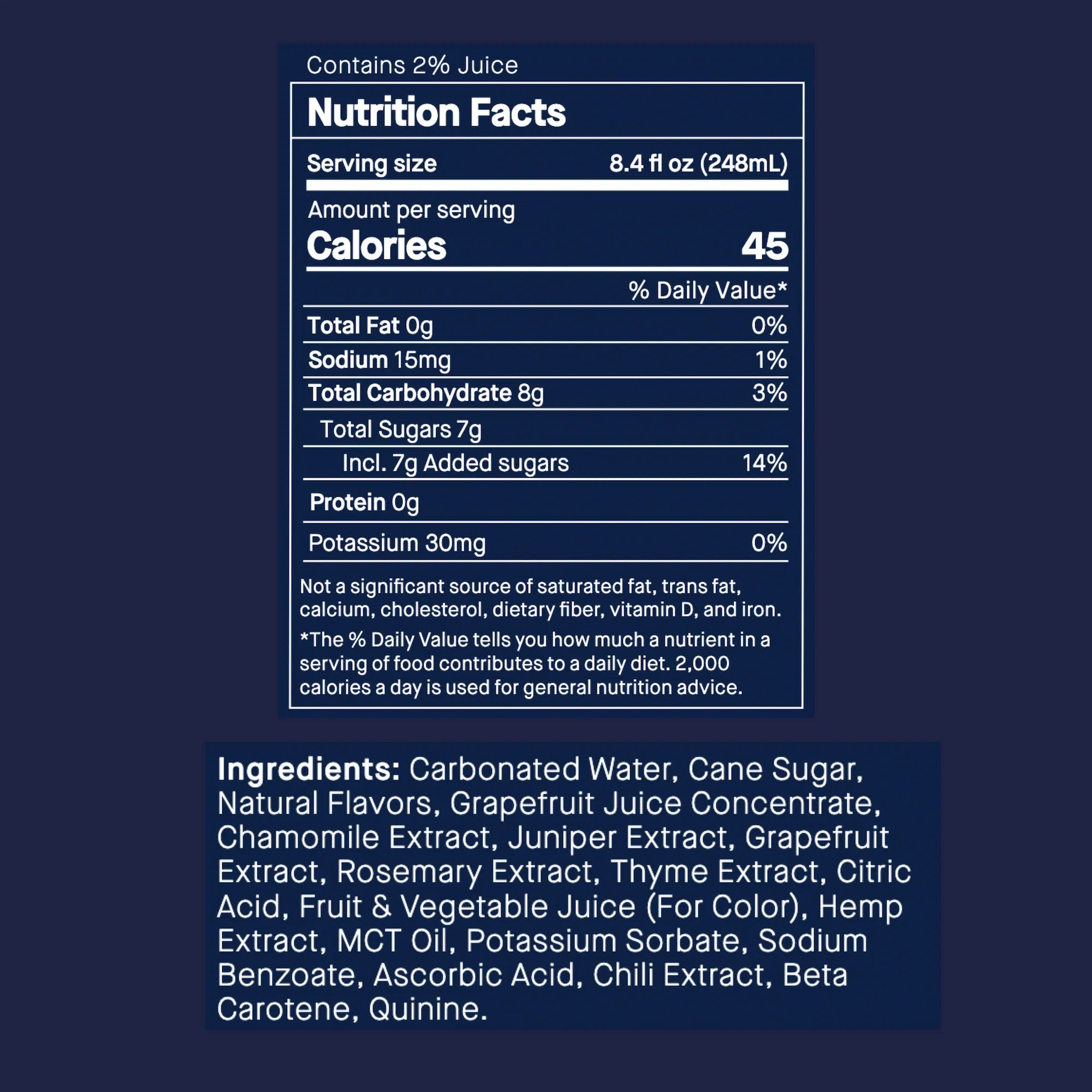 Grapefruit Rosemary Spritz label