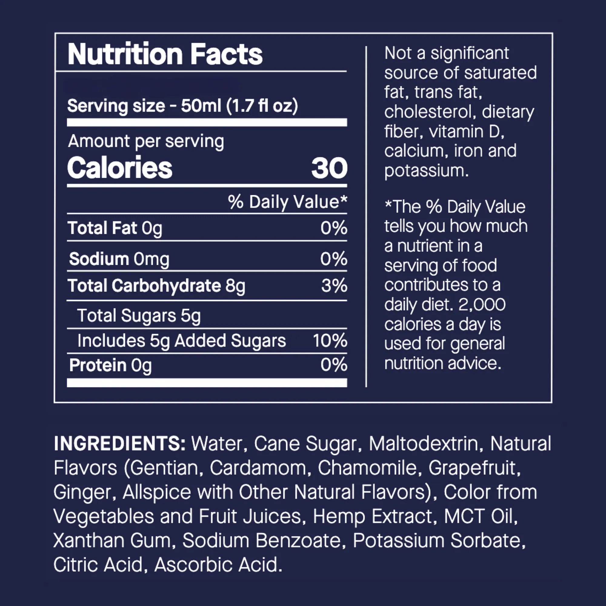 Single Serve Aperitif label