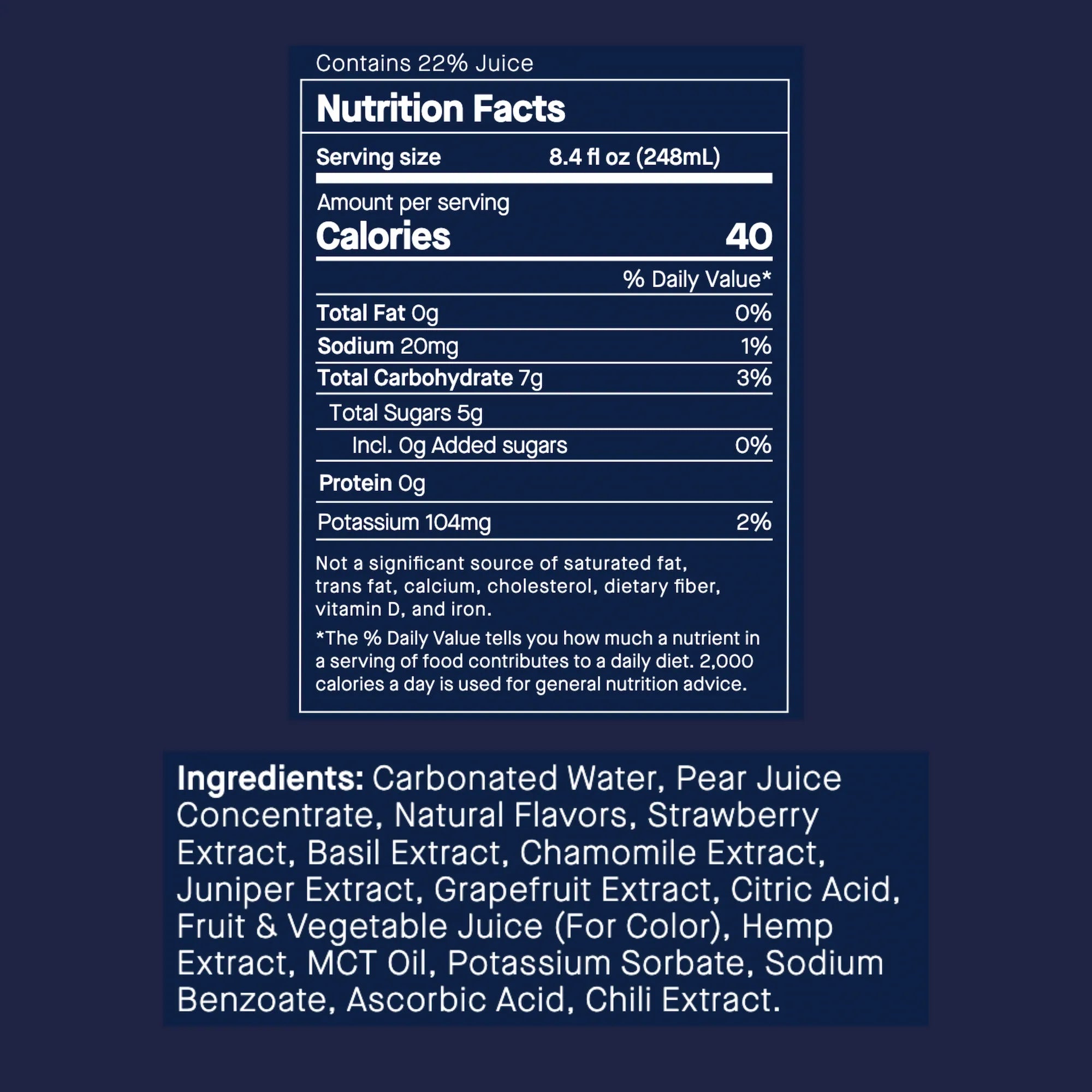 Strawberry Basil Spritz label